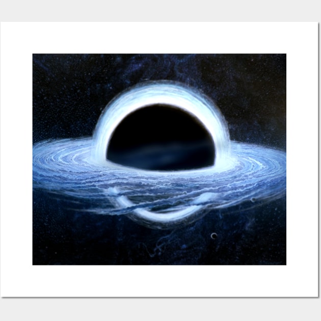 Black hole Wall Art by SPACE ART & NATURE SHIRTS 